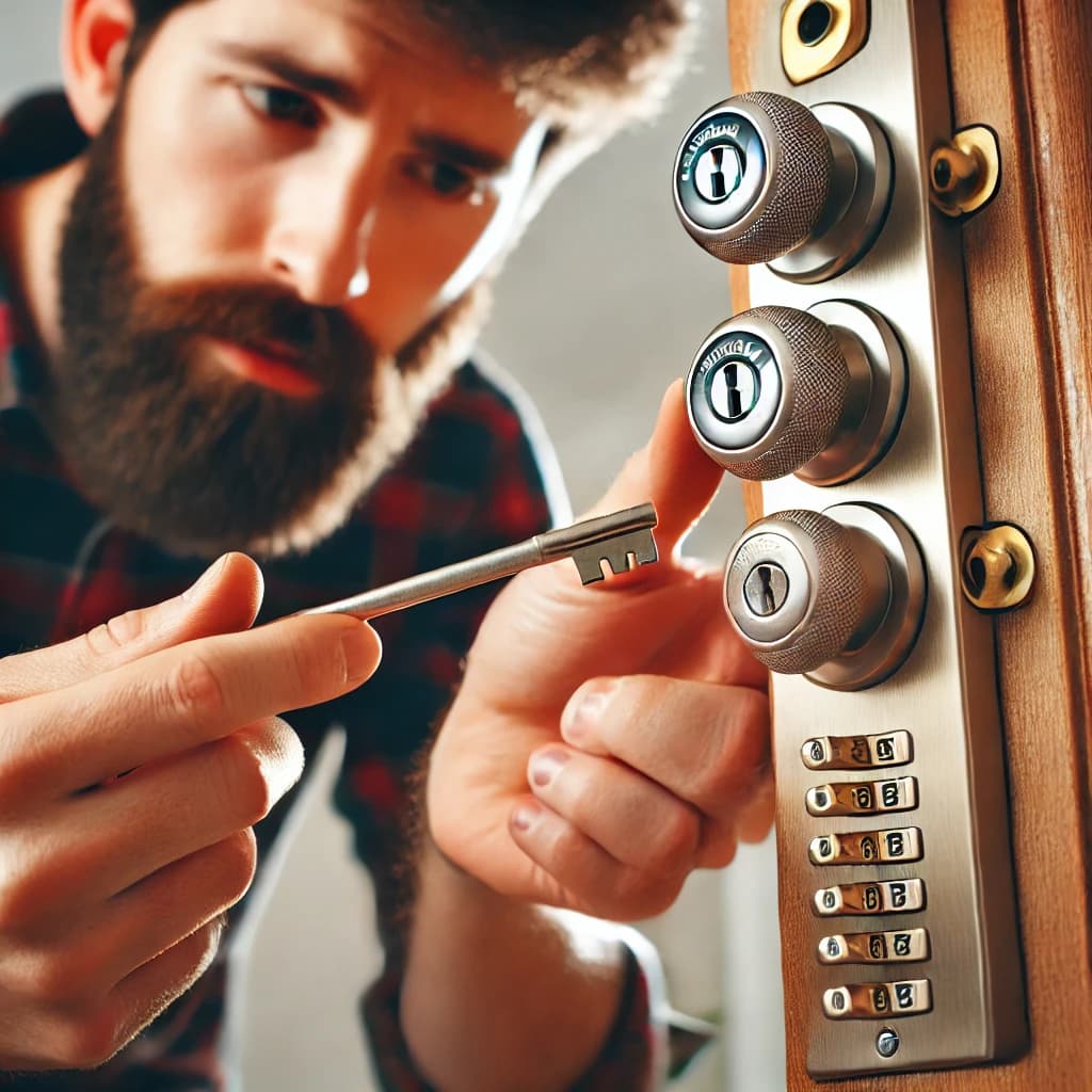 Automobile Door Lock Opening